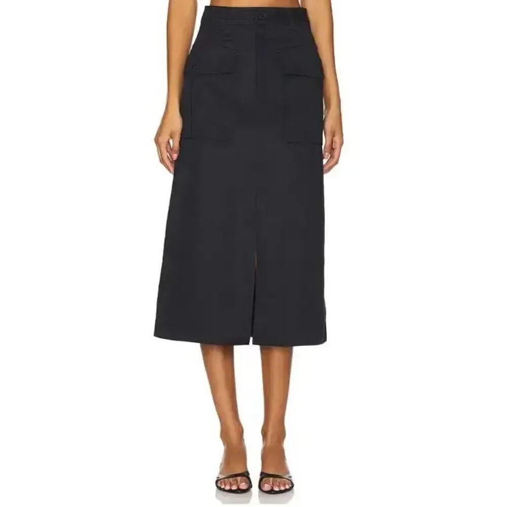 ULLA JOHNSON Veria Skirt in Black Noir NWT Size 0